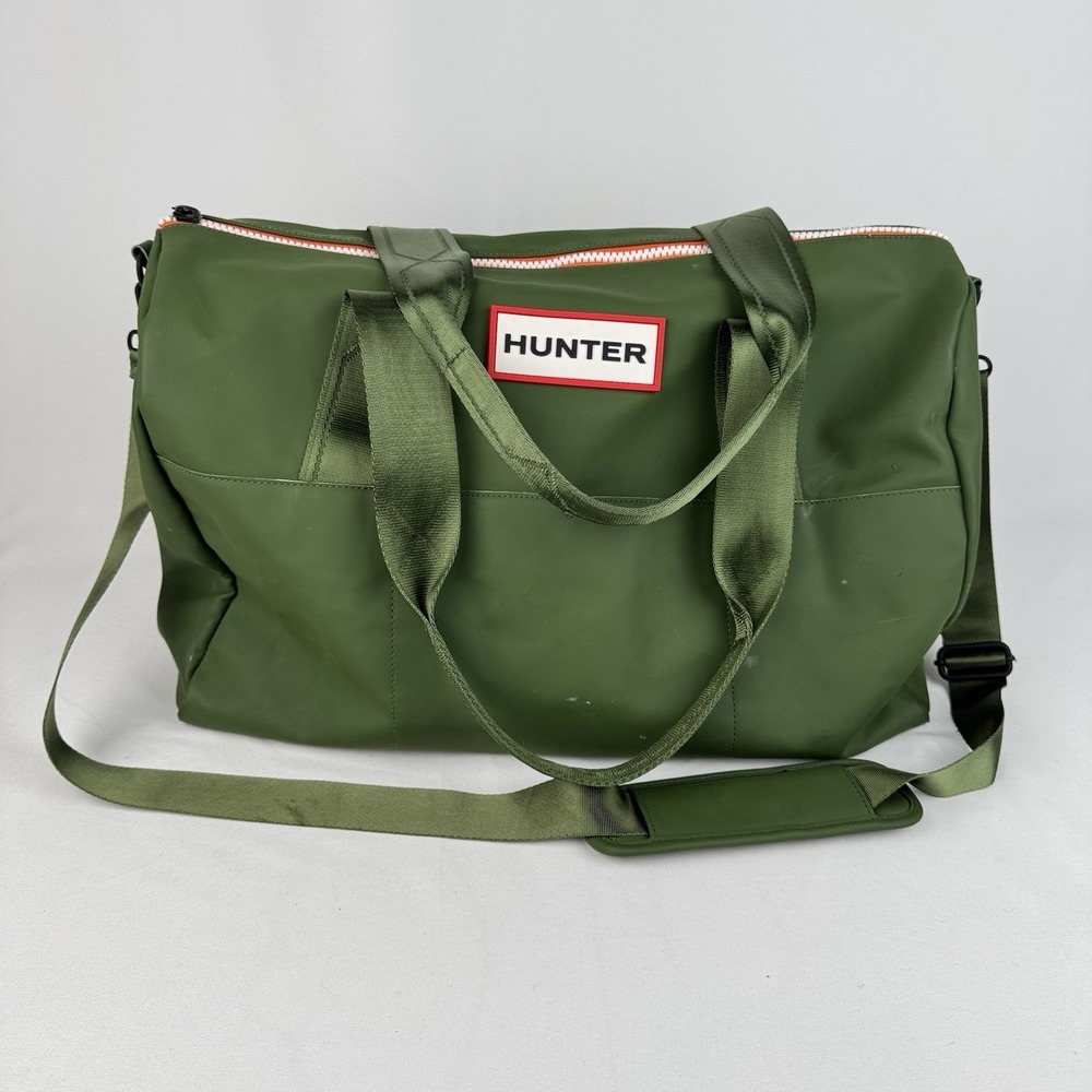 Hunter X Target Large Green Weekender Duffle Bag 20x14x10" Pockets PVC